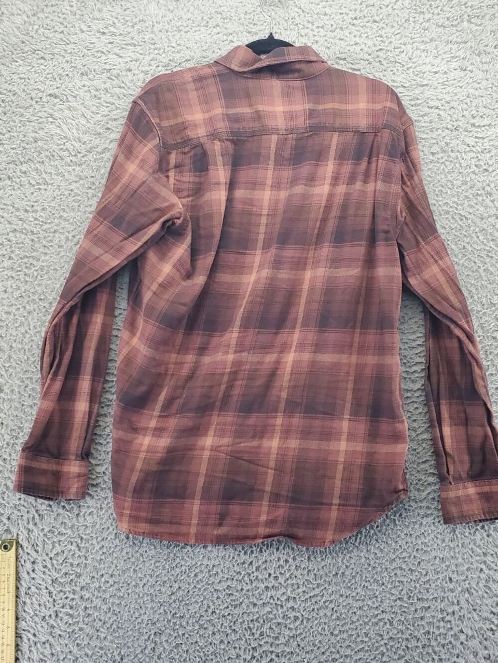 Carhartt Shirt Mens Medium Brown Plaid Relaxed Fit Button-Up Long Sleeve Casual - Picture 5 of 6